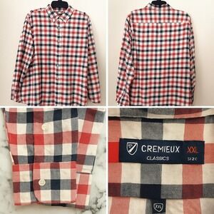 Daniel Cremieux Classic XXL Shirt‎ Men Plaid Button Up 100% Cotton Quite Luxury
